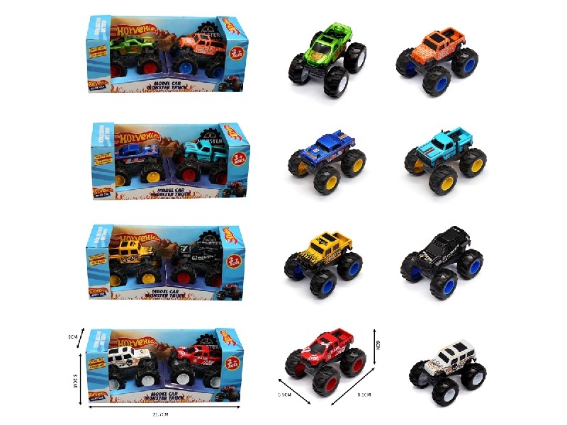 FREE WAY DIE-CAST CLIMBING CAR，4ASST - HP1190374