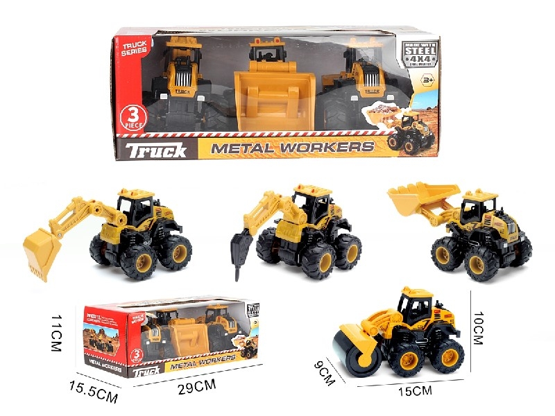 FREE WAY DIE-CAST CLIMBING CONSTRUCTION TRUCK，2ASST - HP1190389