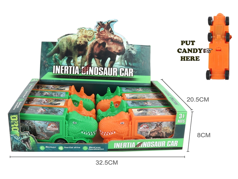 FRICTION DINOSAUR TRUCK(YELLOW,GREEN)2ASST - HP1190455