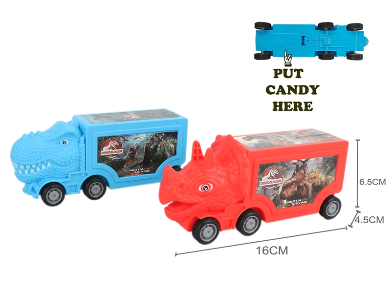 FRICTION DINOSAUR TRUCK(RED,BLUE)2ASST - HP1190456
