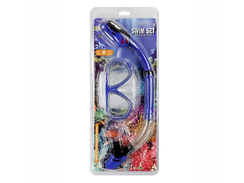 SWIMMING GOGGLES SET，YELLOW/BLUE/GREEN/RED - HP1190601
