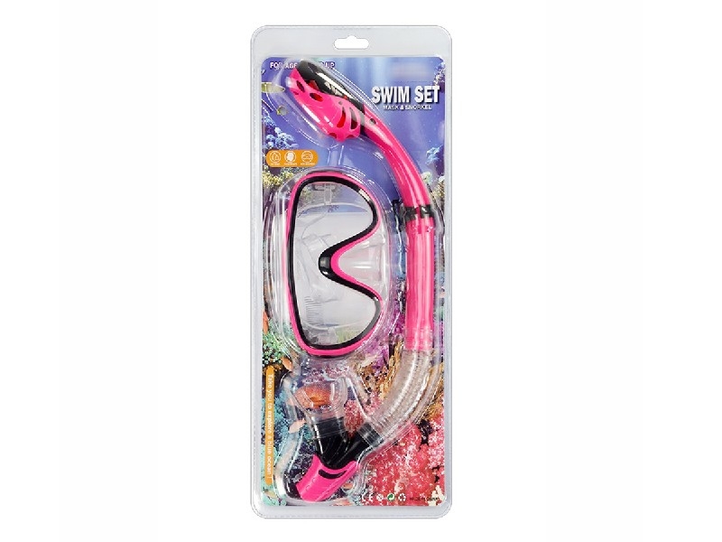 SWIMMING GOGGLES SET，YELLOW/BLUE/GREEN/RED - HP1190602