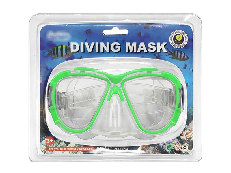 SWIMMING GOGGLES SET，YELLOW/BLUE/GREEN/RED - HP1190607