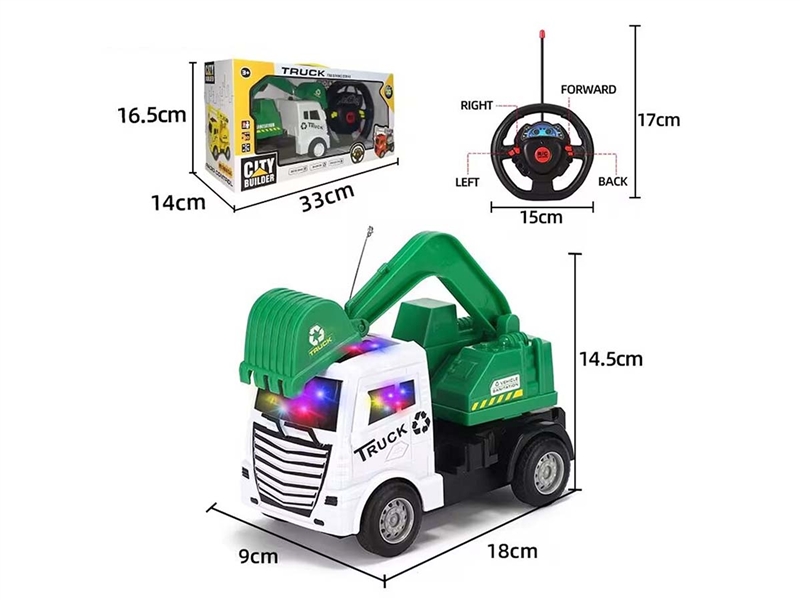 4 CHANNE R/C CONSTRUCTION TRUCK W/3D LIGHT - HP1190896