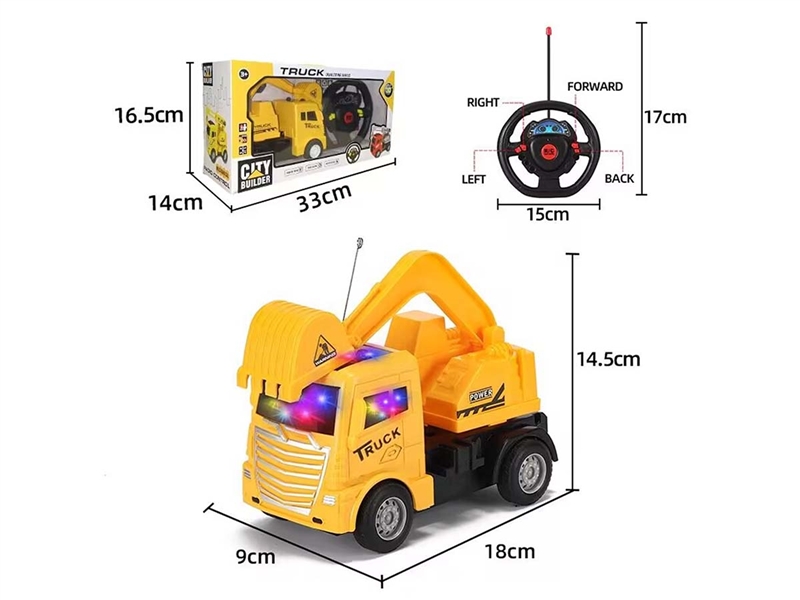 4 CHANNE R/C CONSTRUCTION TRUCK W/3D LIGHT - HP1190898