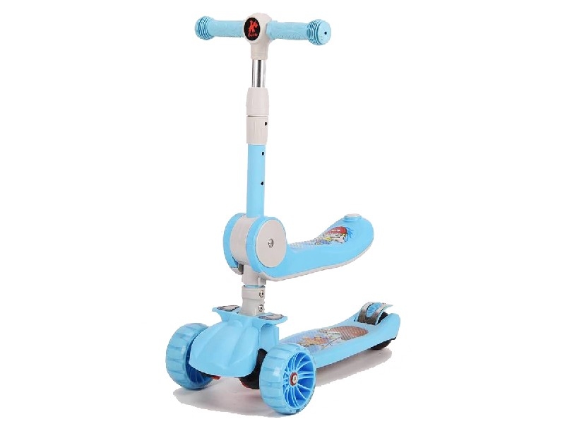 SCOOTER W/SEAT，BLUE/PINK/GREEN - HP1191325