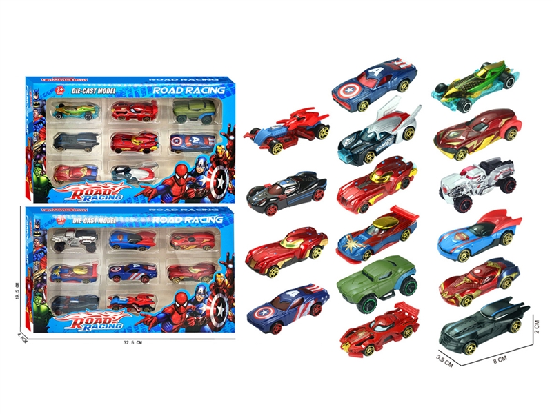 8CM FREE WAY DIE CAST CAR 8PCS - HP1191558