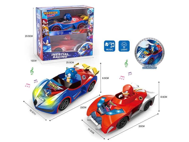 FRICTION CAR 2PCS W/LIGHT & MUSIC - HP1191599