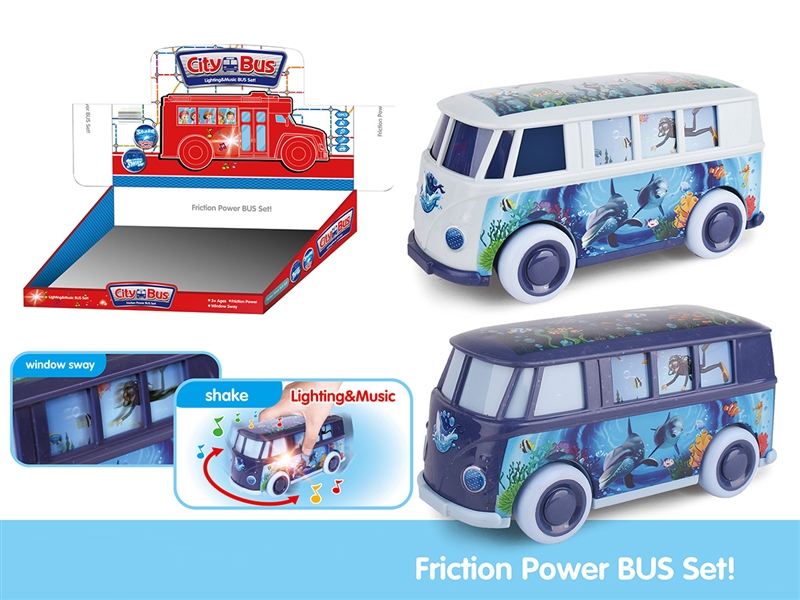 FRICTION CAR W/LIGHT & MUSIC，12PCS/DISPLAY BOX - HP1191675