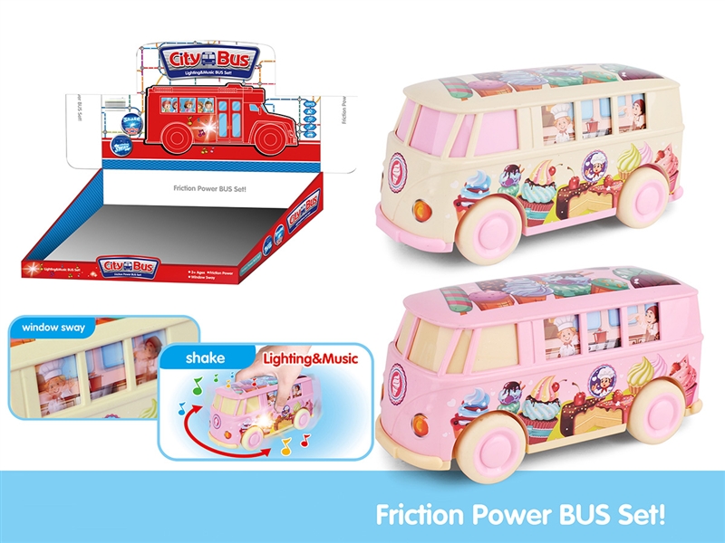 FRICTION CAR W/LIGHT & MUSIC，12PCS/DISPLAY BOX - HP1191676