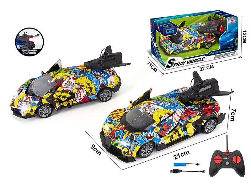 1:20 R/C CAR W/DOOR CAN OPEN & MIST SPRAY FUNCTION,2ASST - HP1192022