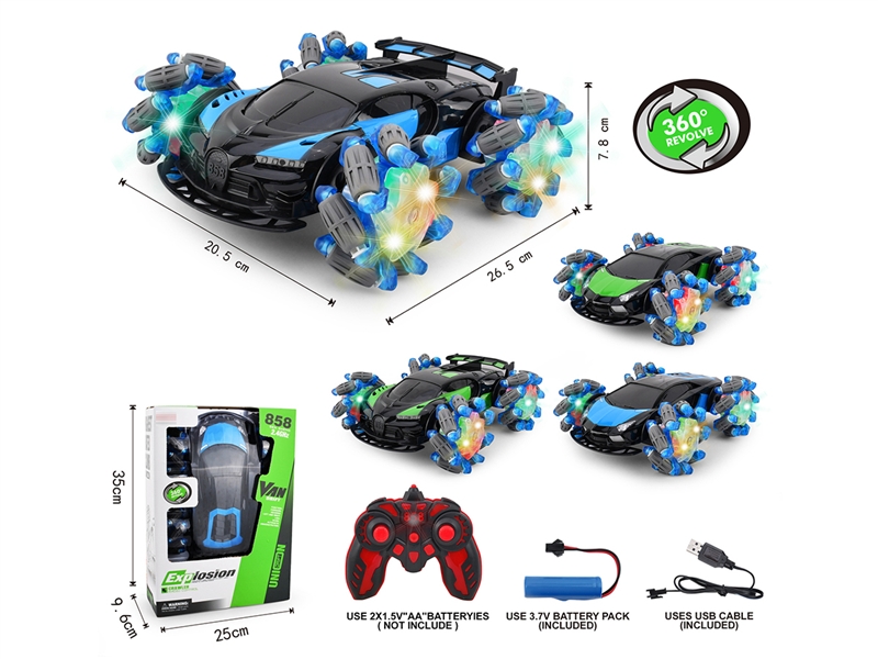 2.4G R/C CAR W/MUSIC & LIGHT,2ASST - HP1192438