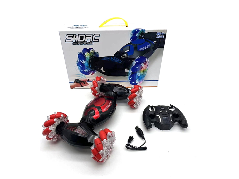 1:14 9-CHANNEL R/C STUNT CAR W/LIGHT & MUSIC(BLUE,RED) - HP1192464