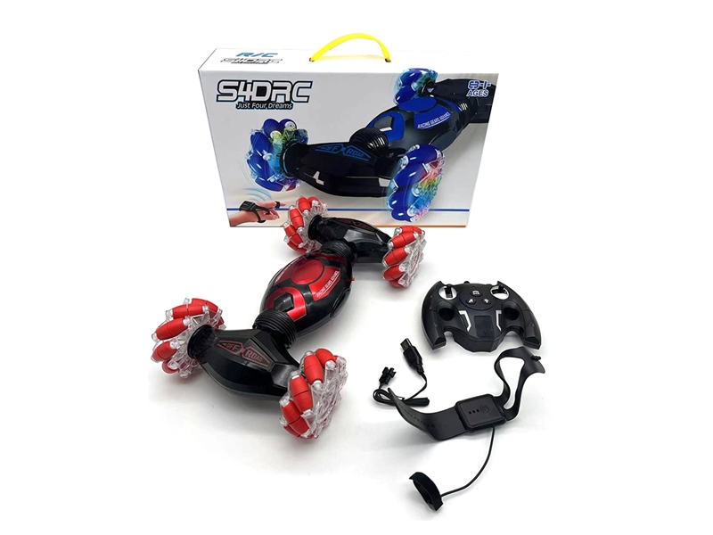 1:14 9-CHANNEL R/C STUNT CAR W/LIGHT & MUSIC(BLUE,RED) - HP1192465