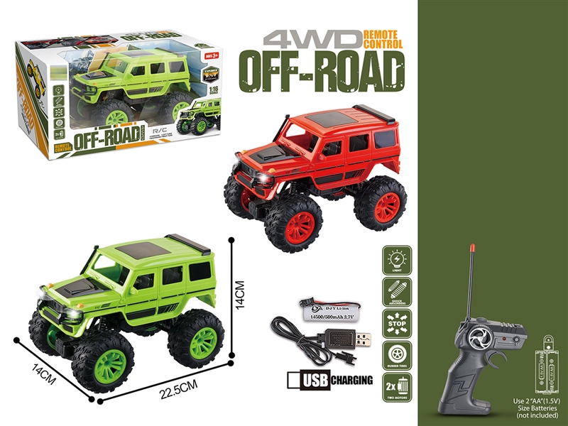 1:16 4-CHANNEL R/C CLIMBING CAR W/LIGHT，INCLUDED BATTERY - HP1192866