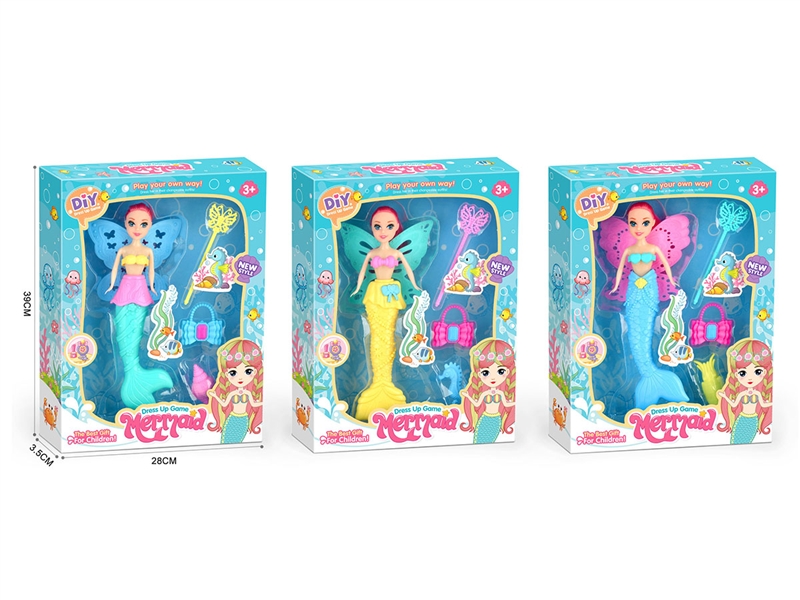 DIY SOLID BODY MERMAID SET (3 ASST) - HP1193198