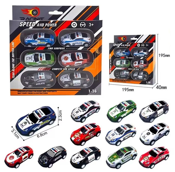 DIE-CAST PULL BACK POLICE CAR - HP1193481