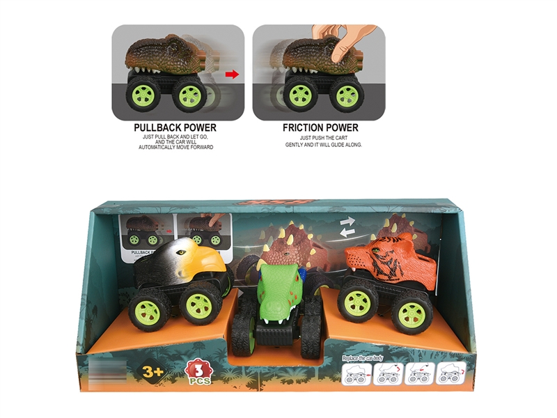 PULL BACK ANIMAL CAR - HP1193543