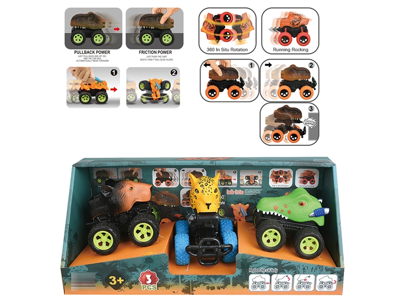 FRICTION & PULL BACK ANIMAL CAR - HP1193544