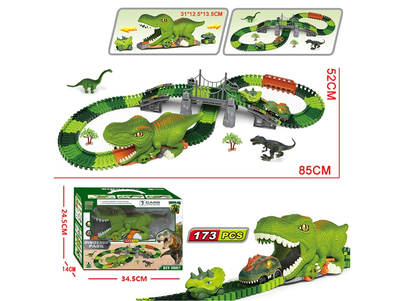 FREE WAY DINOSAUR RAIL CAR 173PCS - HP1193566