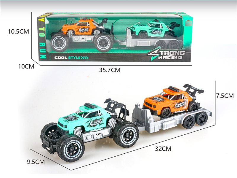 FREE WAY JEEP W/PULL BACK CAR 1PCS，2COLOUR - HP1193602