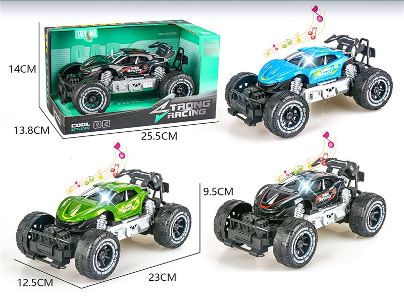 FREE WAY CROSS COUNTRY VEHICLE W/LIGHT & MUSIC，3COLOUR - HP1193603