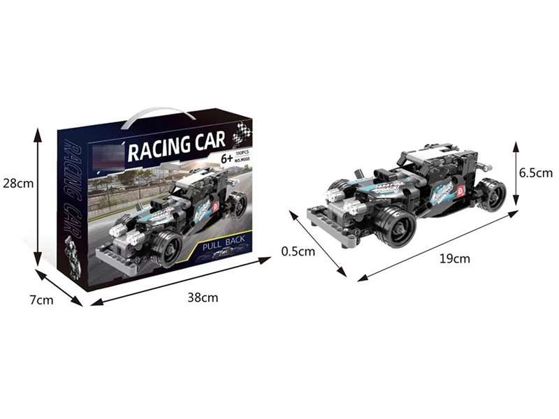 PULL BACK BUILDING BLOCKS CAR 190PCS - HP1193639