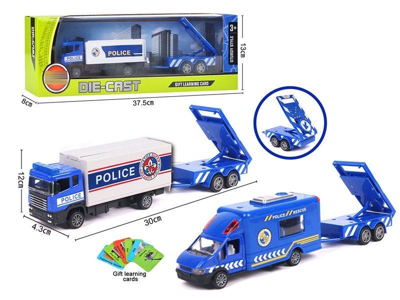 PULL BACK DIE-CAST TRUCK，3ASST - HP1193641