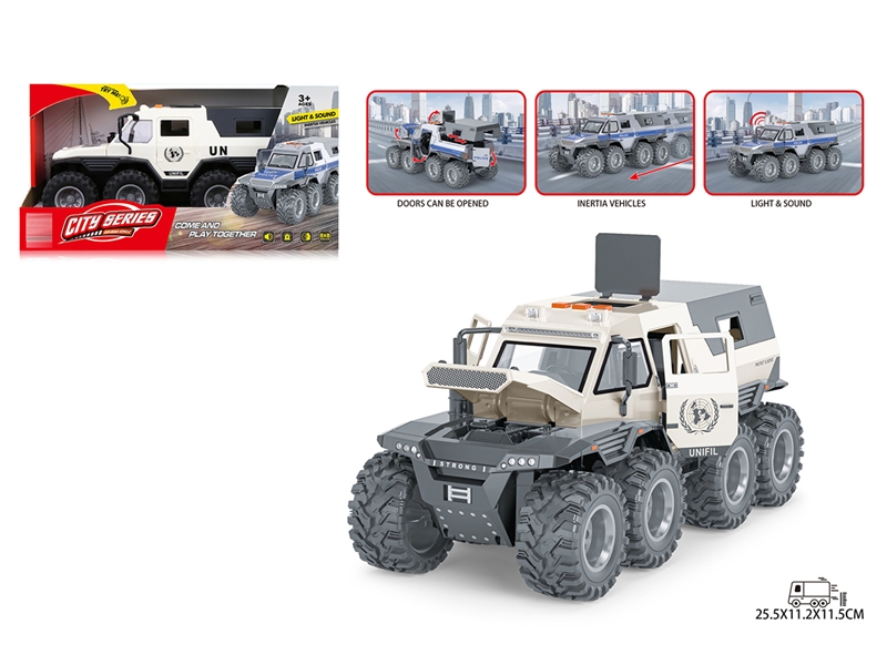 FRICTION UNIFIL CAR W/LIGHT & MUSIC & CAN OPEN THE DOOR - HP1193720