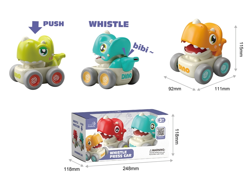 WHISTLE PRESS DINOSAUR CAR - HP1193862