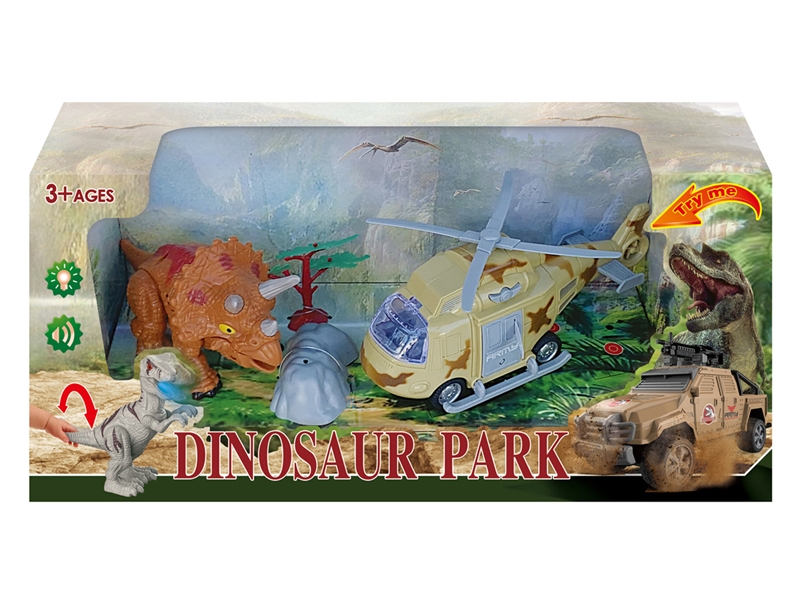 DINOSAUR SET W/LIGHT & SOUND（INCLUDED BATTERY） - HP1194031