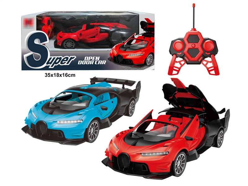 5 FUNCTION R/C CAR W/LIGHT & CAN OPEN THE DOOR，RED/BLUE（INCLUDED BATTERY） - HP1194253