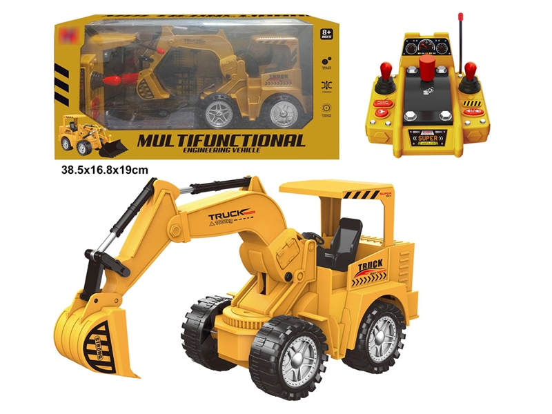 8 FUNCTION R/C CONSTRUCTION TRUCK W/LIGHT & MUSIC（INCLUDED BATTERY） - HP1194254