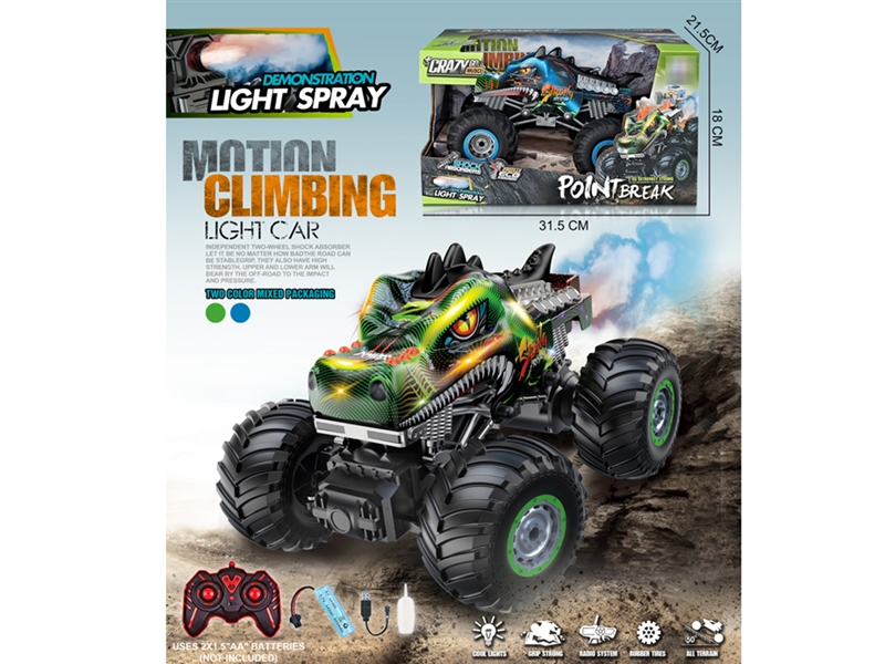 2.4G R/C CLIMBING CAR W/MIST SPRAY & LIGHT &MUSIC（INCLUDED BATTERY） - HP1194481