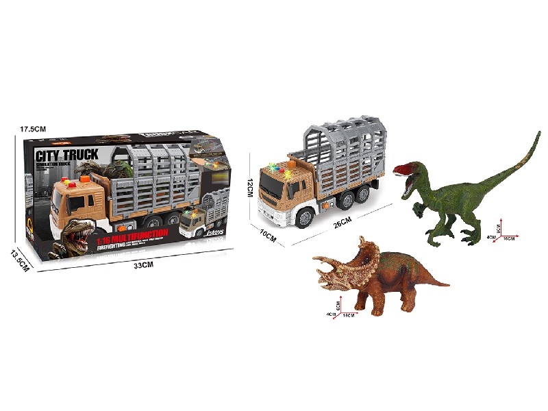 1:16 FRICTION DINOSAUR CAR W/MUSIC & LIGHT & AIR PRESSURE - HP1194580