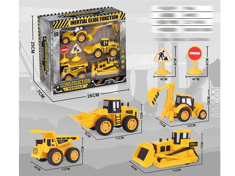 FREE WAY CONSTRUCTION TRUCK 4PCS - HP1194698