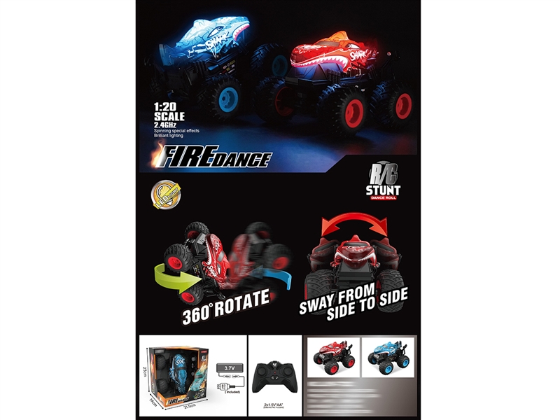 1:20 R/C STUNT CAR W/LIGHT & MUSIC - HP1194699