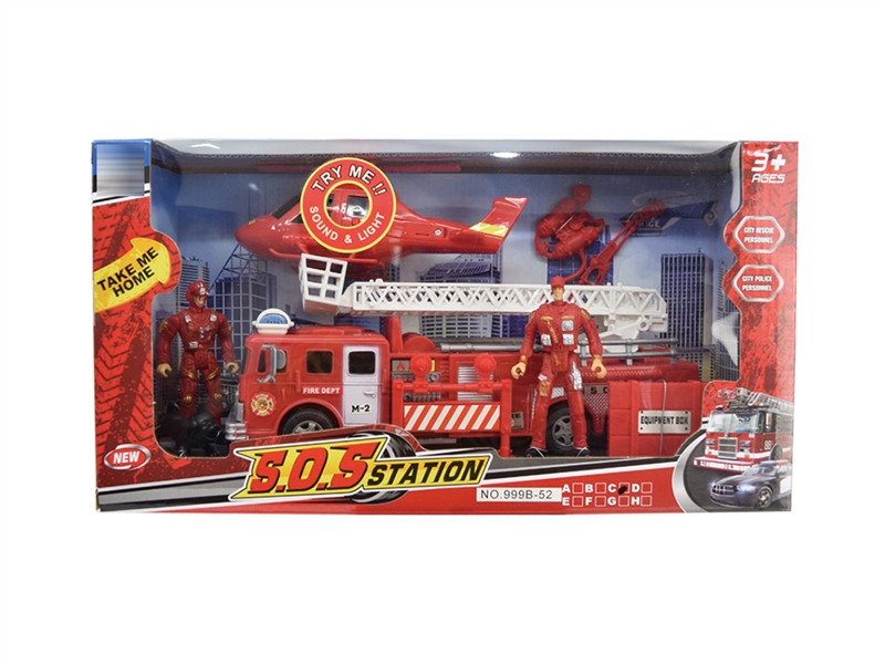 FIRE FIGHTING SET W/LIGHT & MUSIC,2ASST - HP1194717