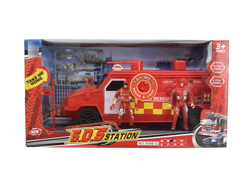 FIRE FIGHTING SET W/LIGHT & MUSIC,2ASST - HP1194719
