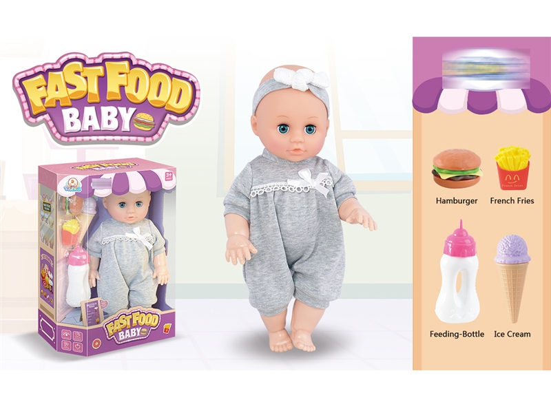 14“BLOW MOLD BODY DOLL W/ 12 SOUNDS IC & ACCESSORIES( CAN DRINK WATER AND PEE) - HP1194972