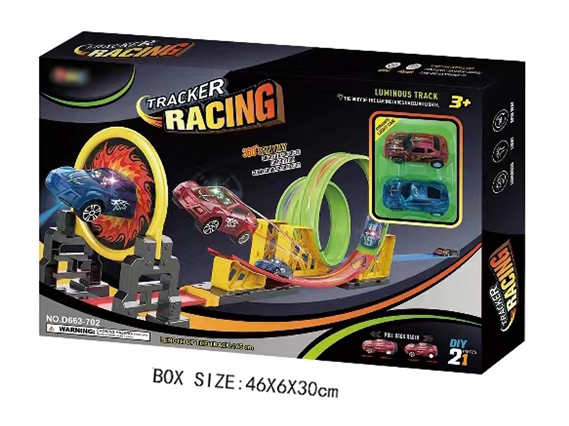 PULL BACK LUMINOUS TRACK RACING CAR (21 PCS) - HP1195053