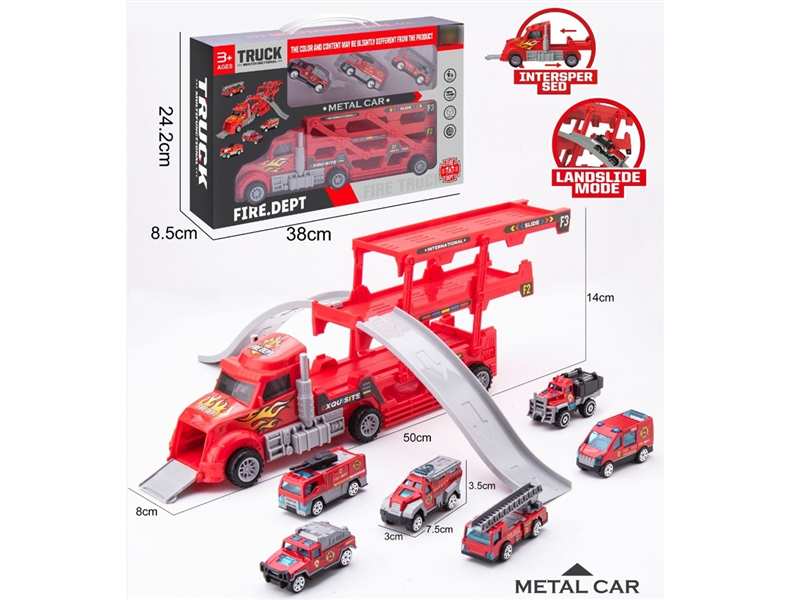 FREE WAY TOW TRUCK W/DIE-CAST CAR 3 PCS - HP1195057