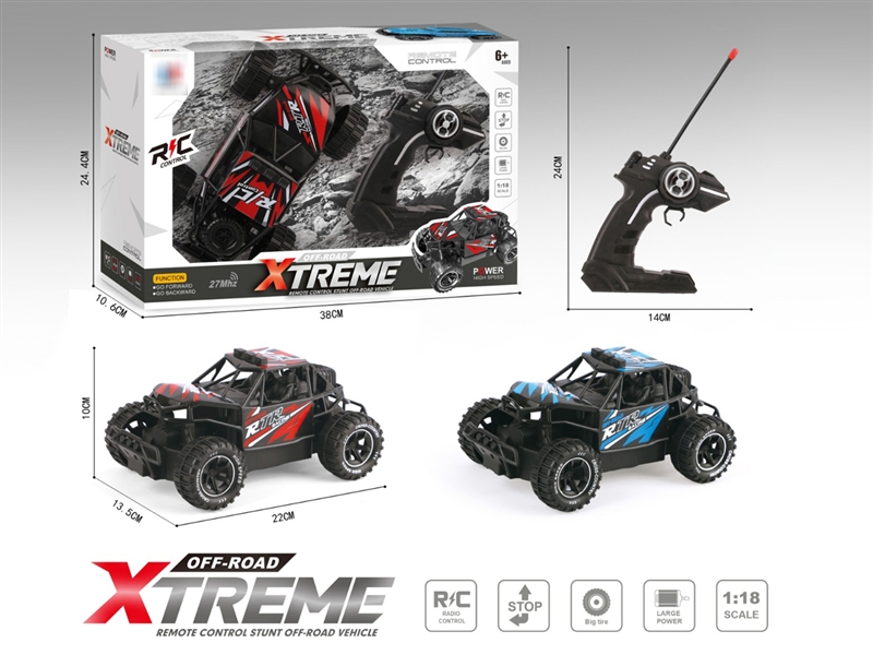 1:18 27MHZ R/C 2-CHANNELS CLIMBING CAR (2 COLORS) - HP1195120