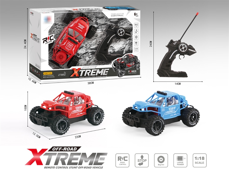 1:18 27MHZ R/C 2-CHANNELS CLIMBING CAR (2 COLORS) - HP1195121