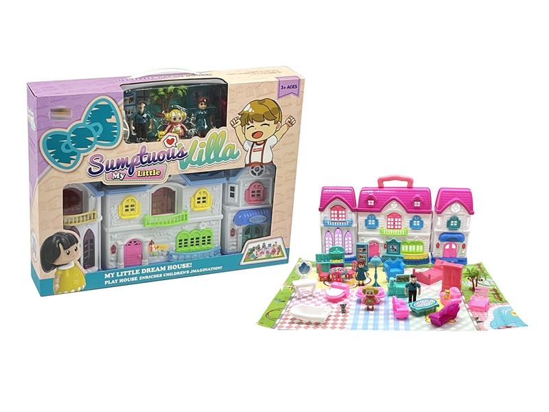 VILLA PLAY SET W/SOUND,2COLOURS - HP1195265