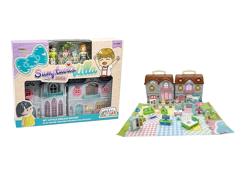 VILLA PLAY SET W/SOUND,2COLOURS - HP1195267