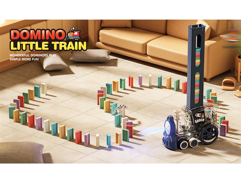 B/O TRAIN WITH DOMINO W/LIGHT(60PCS) - HP1195387