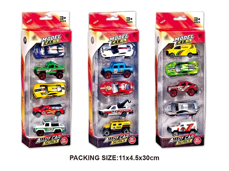5PCS DIE CAST CAR 3 ASST. - HP1195427