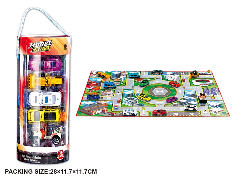 22PCS DIE CAST CAR WITH MAP - HP1195428