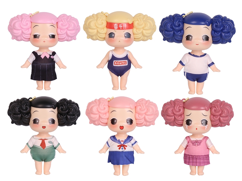 9CM  SOLID BODY DOLL，6ASST - HP1196935
